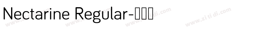 Nectarine Regular字体转换